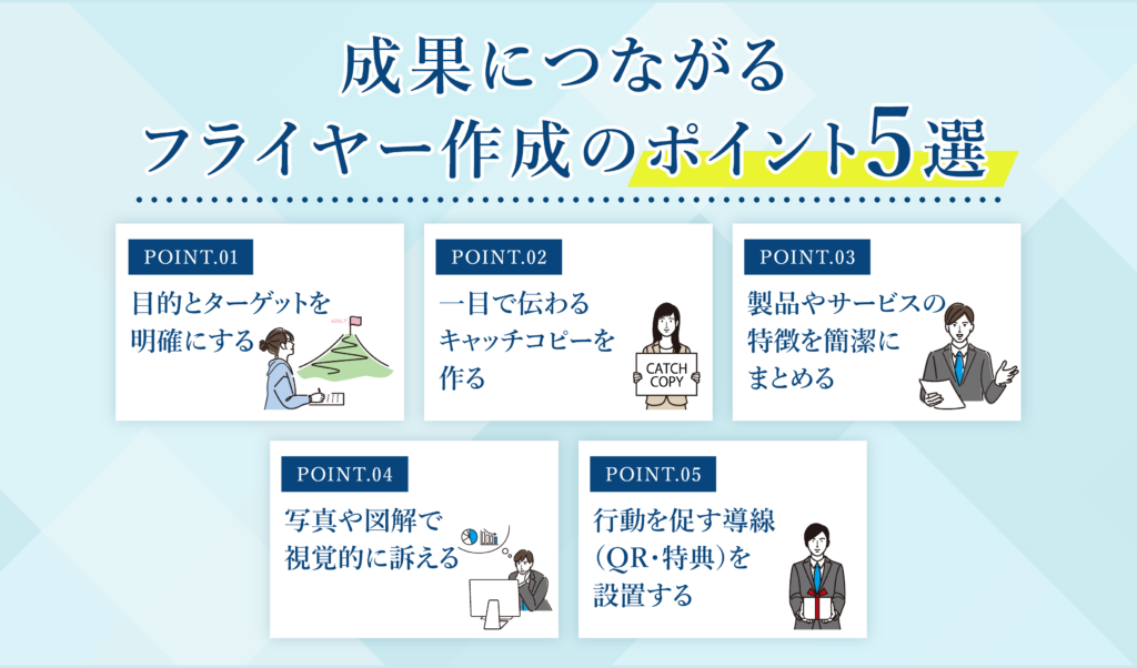 成果につながるフライヤー作成のポイント5選